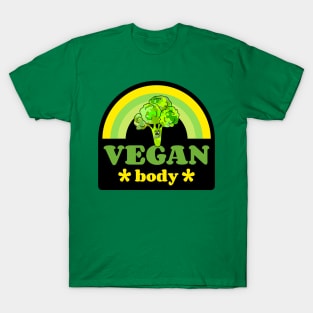 Funny Food Humor,  Vegan Healthy Lifestyle Broccoli T-Shirt